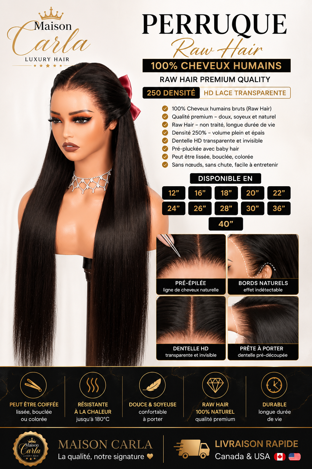 13x6 HD Lace Straigh wig 28pouce