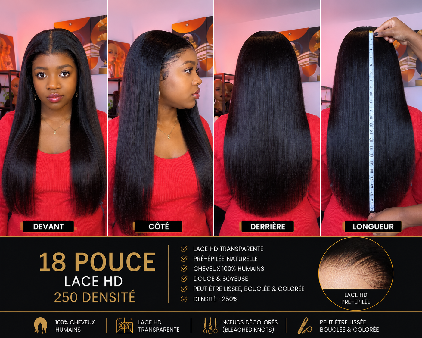 STRAIGHT 13x6 HD Lace