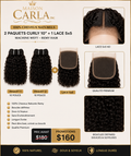 2 Paquets Curly 10 Pouces + 1 Lace Closure HD 5×5