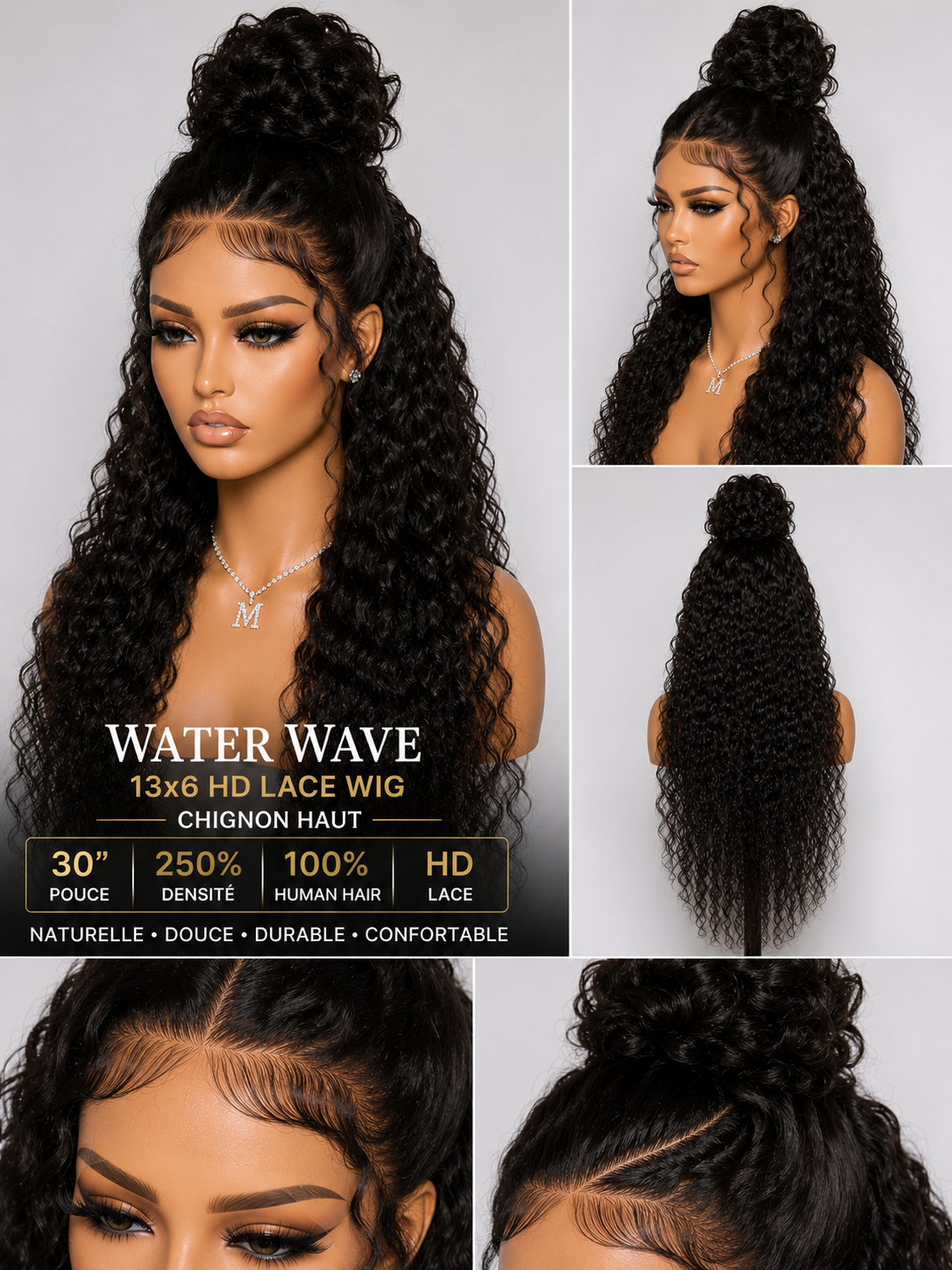 Water wave HD Lace 30 pouce